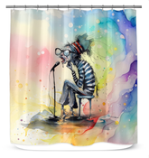 Ukulele's Uplifting Underwater Undertones Shower Curtain